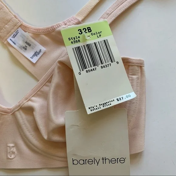 BARELY THERE  light pink natural stretchy soft cup underwire bra minimalist - Picture 8 of 8